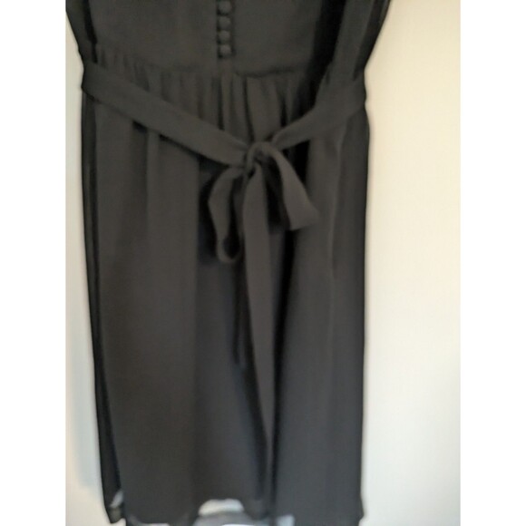 KENSIE  WOMENS BLACK COLLARED DRESS Small A-LINE Tie Belt - Picture 3 of 7